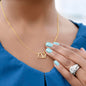 Special Gift for Daughter "I Love You Forever" - Everlasting Love Pendant Necklace 10k Gold