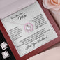 Gift for Wife " I Just Want To Be Your Last Everything" - Love Knot Earring and Necklace Set (W)