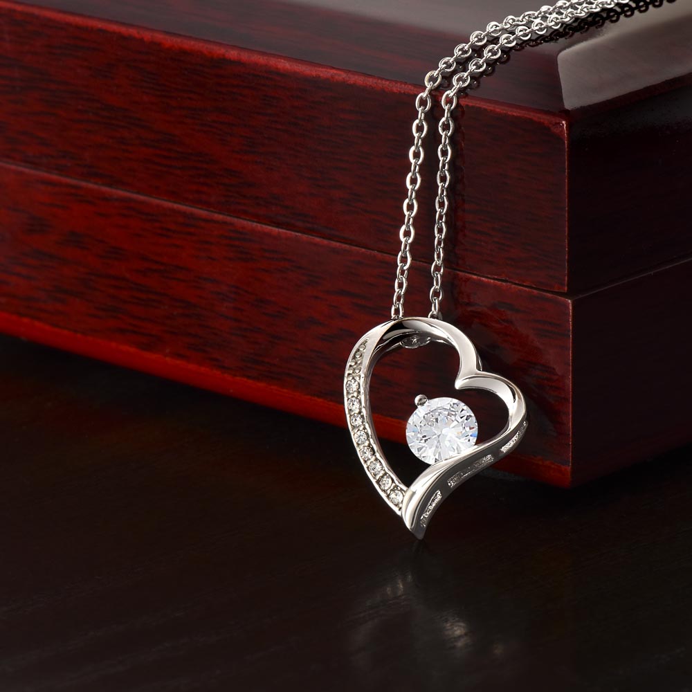 Gift for Girlfriend "I Love You Always And Forever" - Forever Love Heart Pendant Necklace