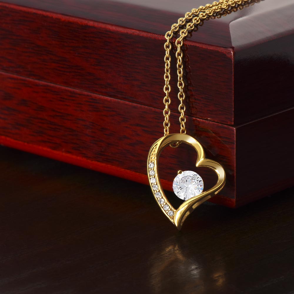 Gift for Girlfriend "I Love You Always And Forever" - Forever Love Heart Pendant Necklace