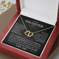 Special Gift for Daughter "I Love You Forever" - Everlasting Love Pendant Necklace 10k Gold