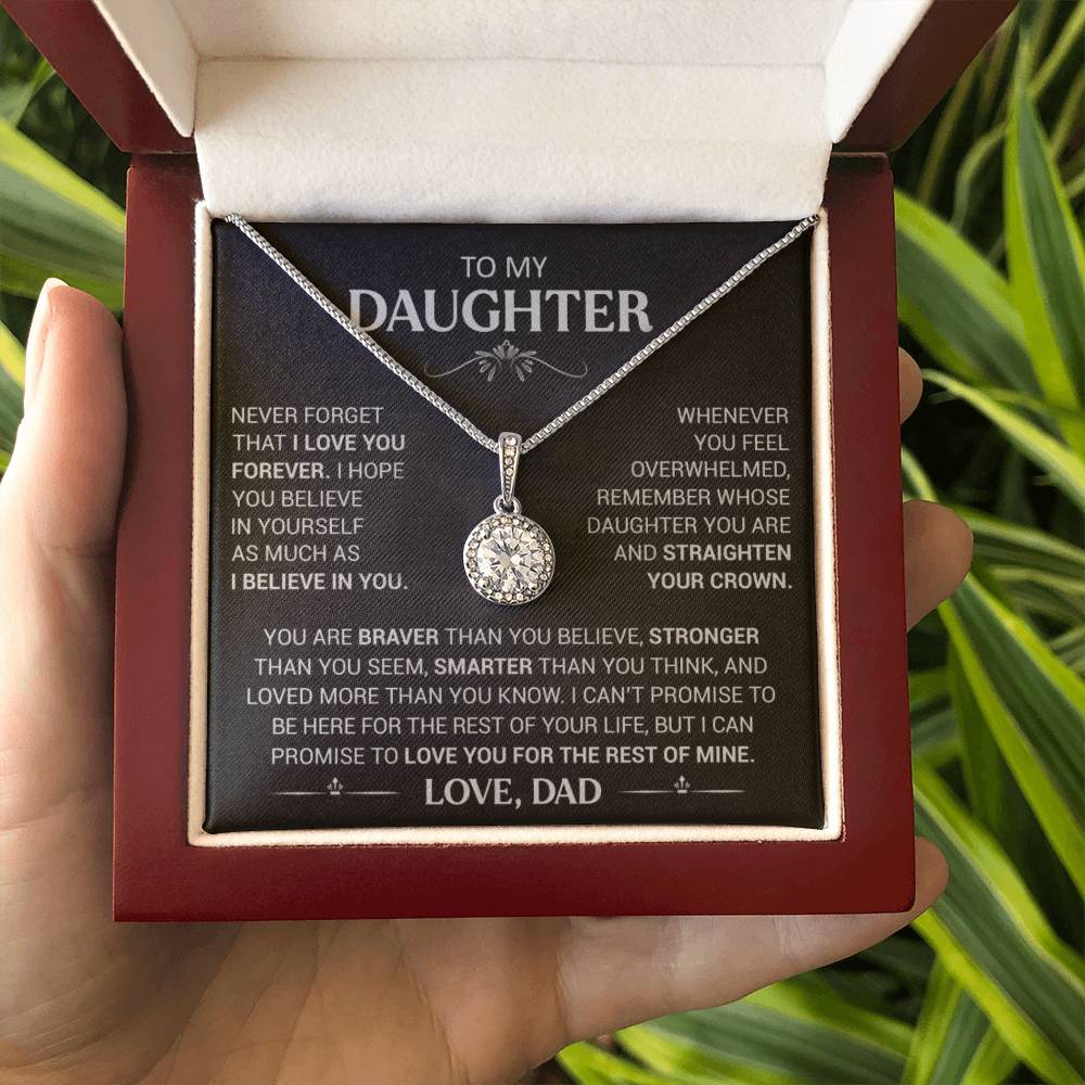 Gift for Daughter from Dad "I love you forever" - Eternal Hope Necklace