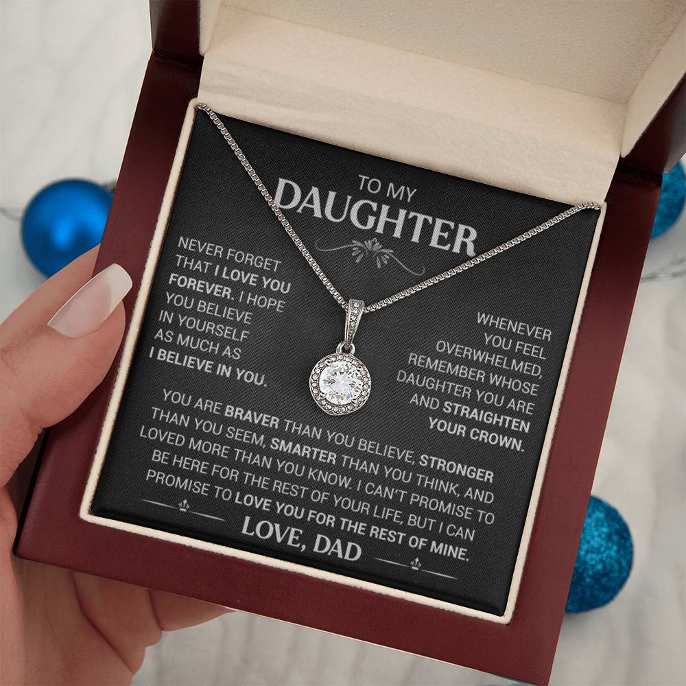 Gift for Daughter from Dad "I love you forever" - Eternal Hope Necklace