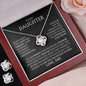[Almost Sold Out] - Daughter -  Love You Forever - Earring & Necklace Set