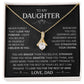 Gift for Daughter "I Love You Forever" - Alluring Beauty Pendant Necklace