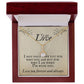 Gift for Wife "Love you forever and always" - Alluring Beauty Necklace