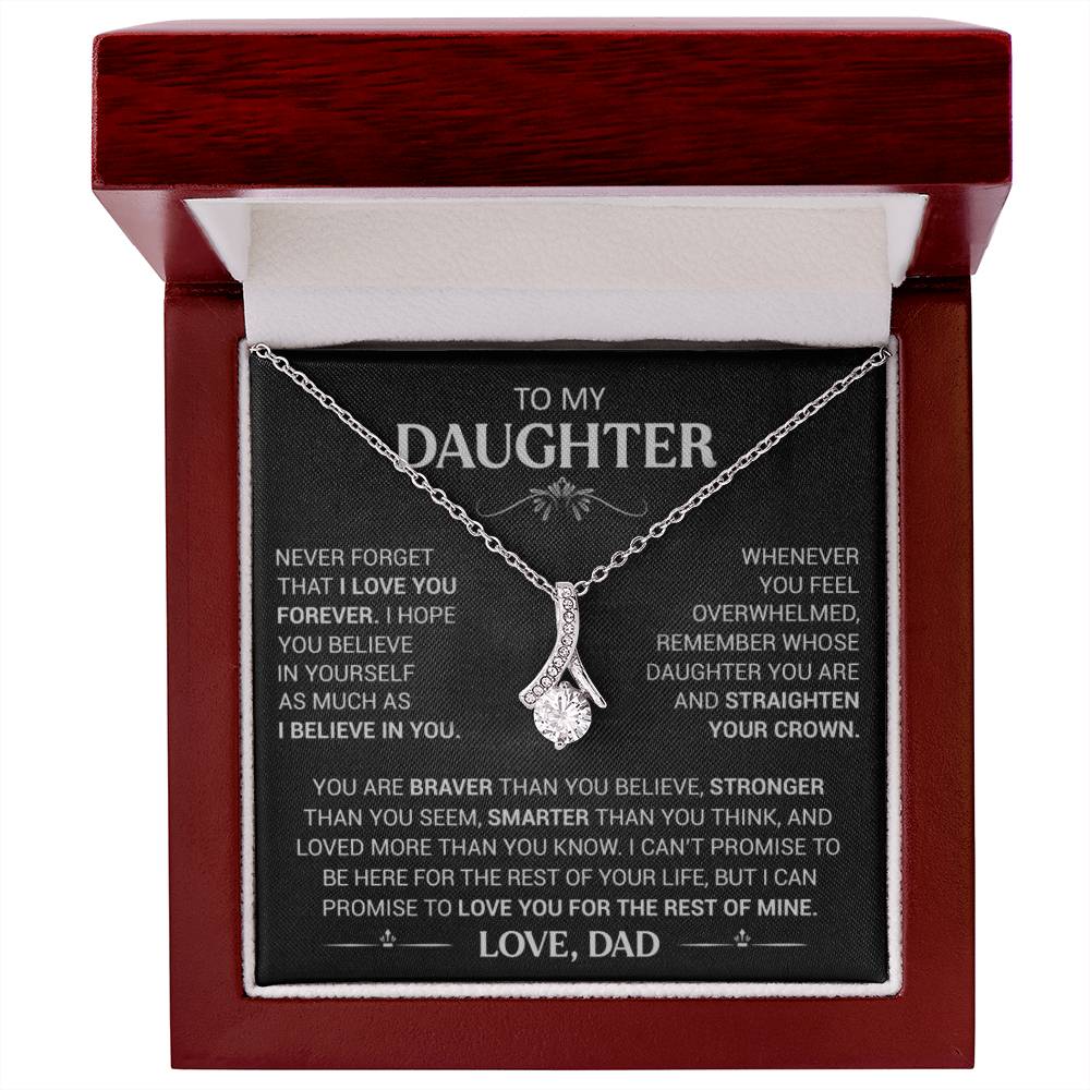 Gift for Daughter "I Love You Forever" - Alluring Beauty Pendant Necklace