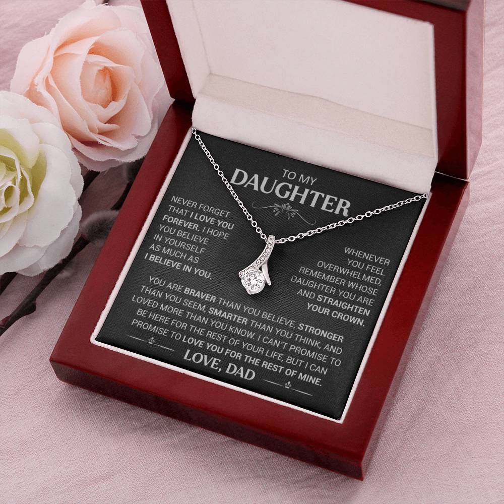 Gift for Daughter "I Love You Forever" - Alluring Beauty Pendant Necklace