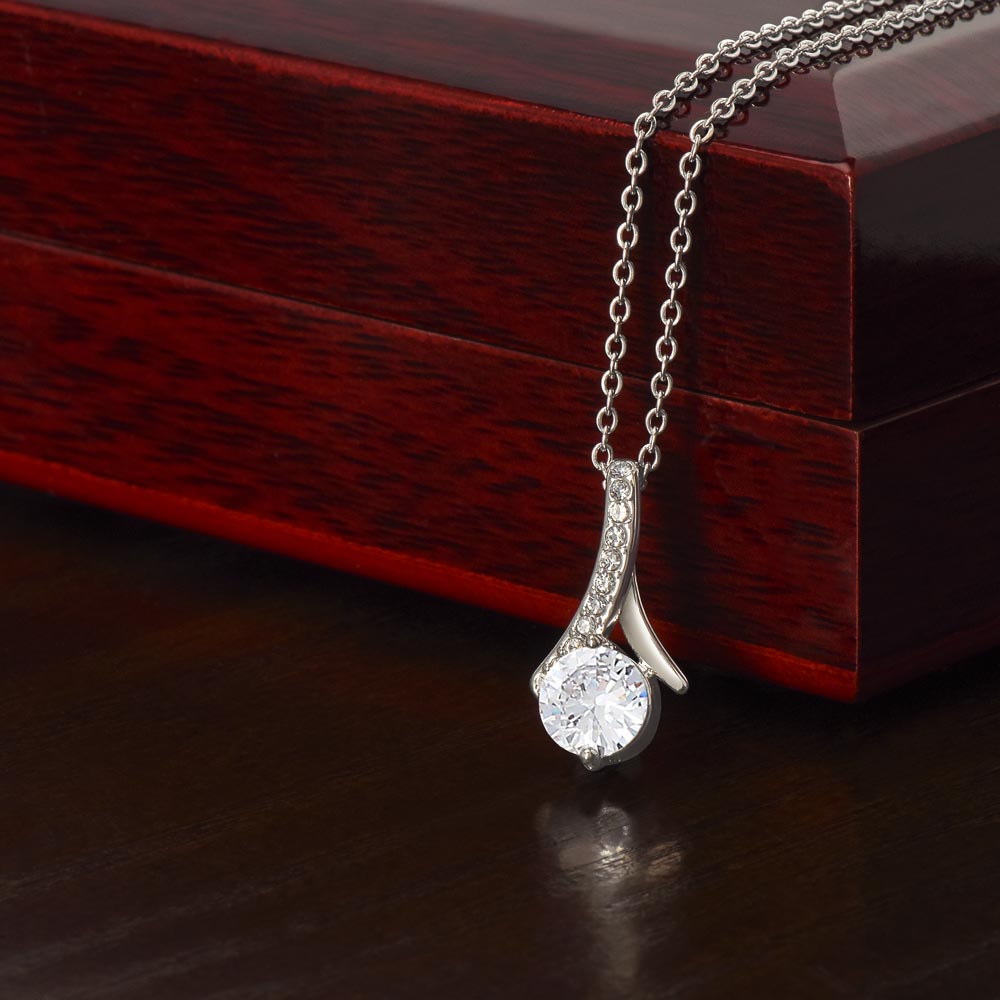 Gift for Wife "Can't Live Without You" - Alluring Beauty Pendant Necklace