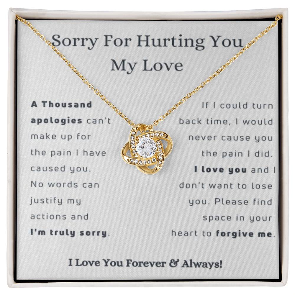 Apology Gift "A thousand apologies" - Love Knot Necklace