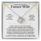 Gift for Future Wife "I Love You Always And Forever" - Love Knot Necklace