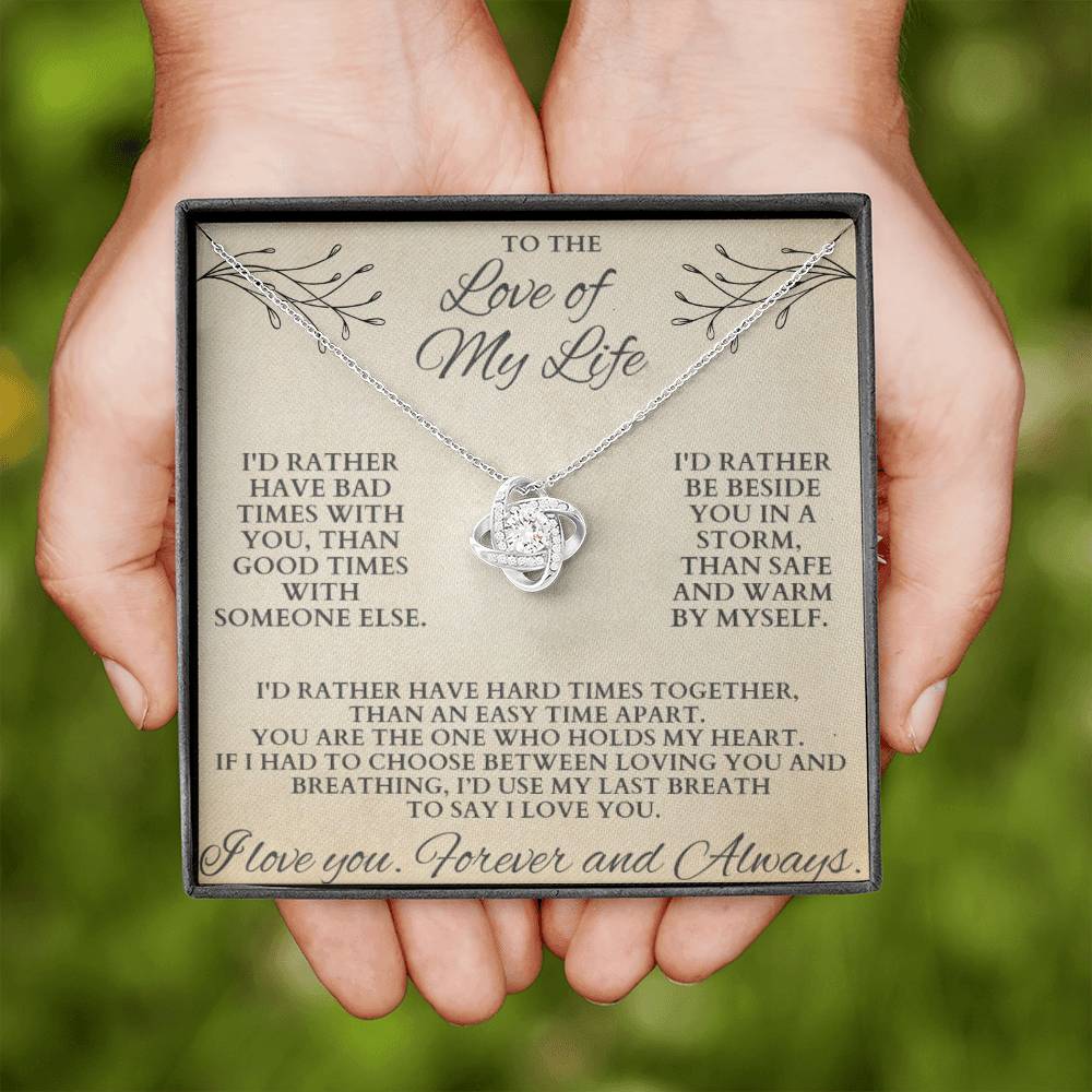 Gift for Wife "Last Breath To Say I Love You" Necklace