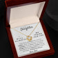 Gift for Daughter; Friends Themed "I Will Always Be There For You" Love Knot Necklace