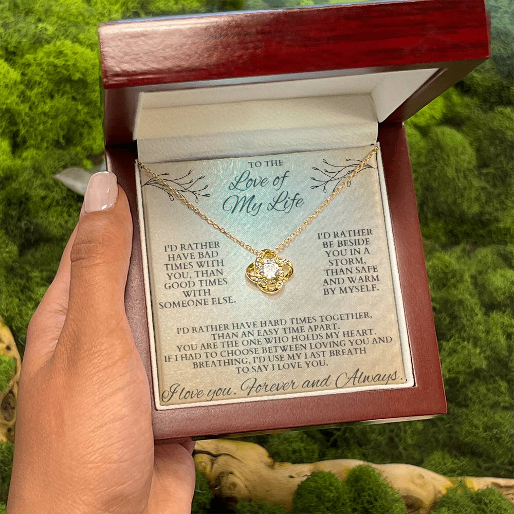 Gift for Wife "Last Breath To Say I Love You" Necklace