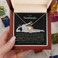 Funny Gift for Soulmate "To the End of Earth and Back" - Love Knot Necklace (O Version)