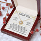Gift for Future Wife "I Love You Always And Forever" - Love Knot Necklace