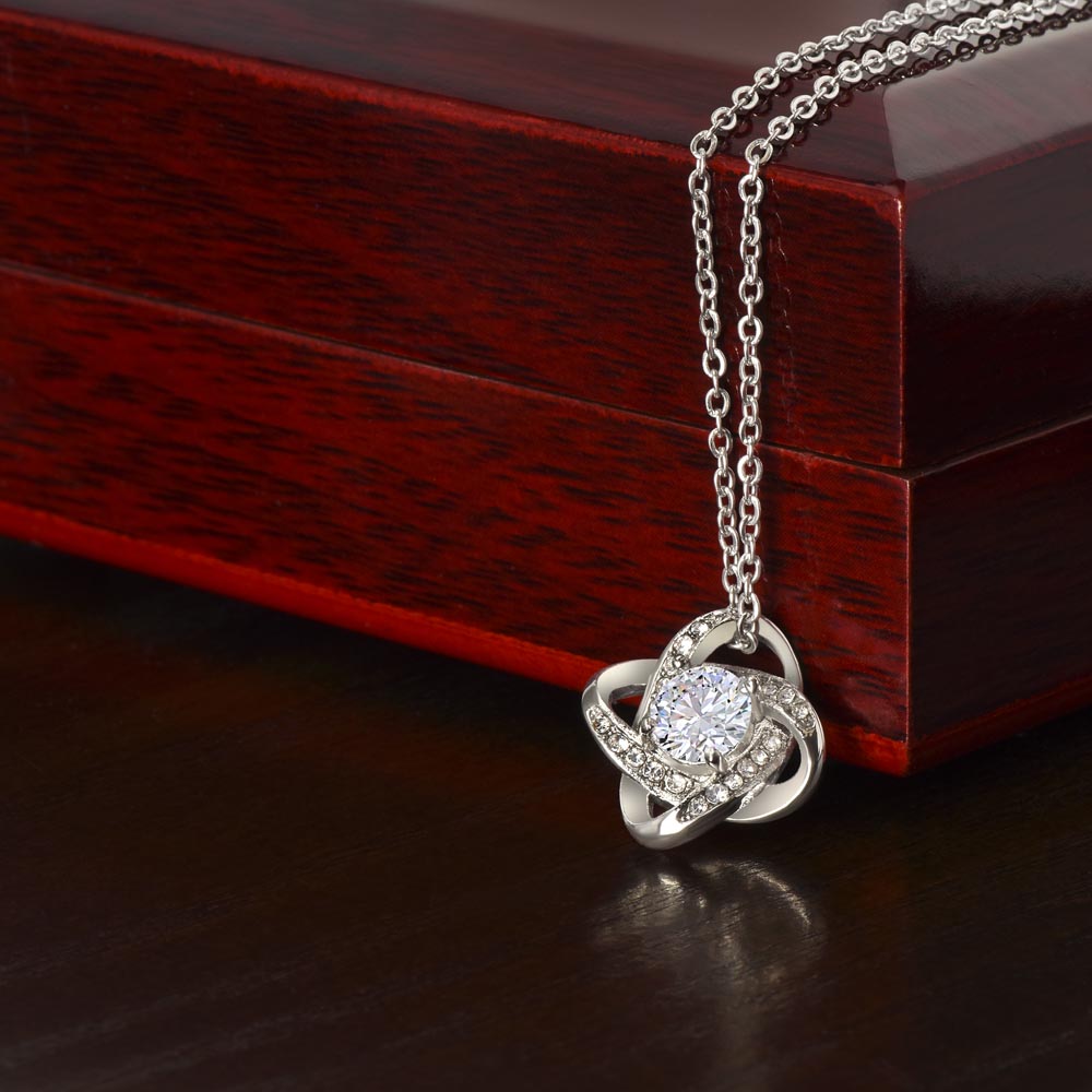 Gift for Future Wife "I Love You Always And Forever" - Love Knot Necklace