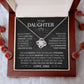 Gift for Daughter "I Love You Forever" - Love Knot Necklace