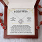 Gift for Future Wife "I Love You Always And Forever" - Love Knot Necklace