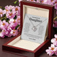 Gift for Daughter From Mom "Hold This Close To Feel My Love" - Love Knot Necklace