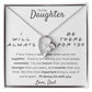 Gift for Daughter; Friends Themed "I Will Always Be There For You" - Forever Love Pendant Necklace