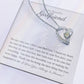 Gift for Girlfriend "I Love You Always And Forever" - Forever Love Heart Pendant Necklace