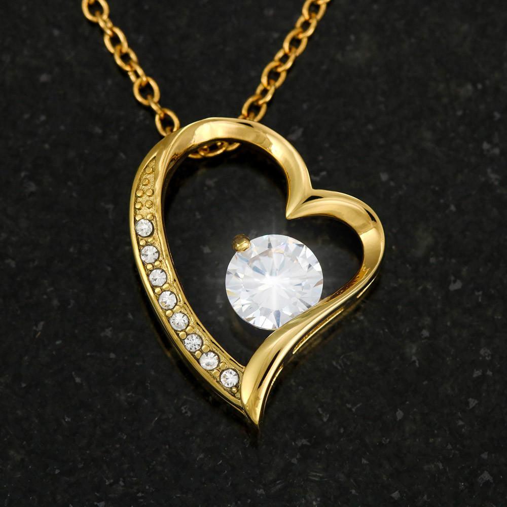 Gift for Daughter "I Love You Forever" - Forever Love Heart Pendant Necklace