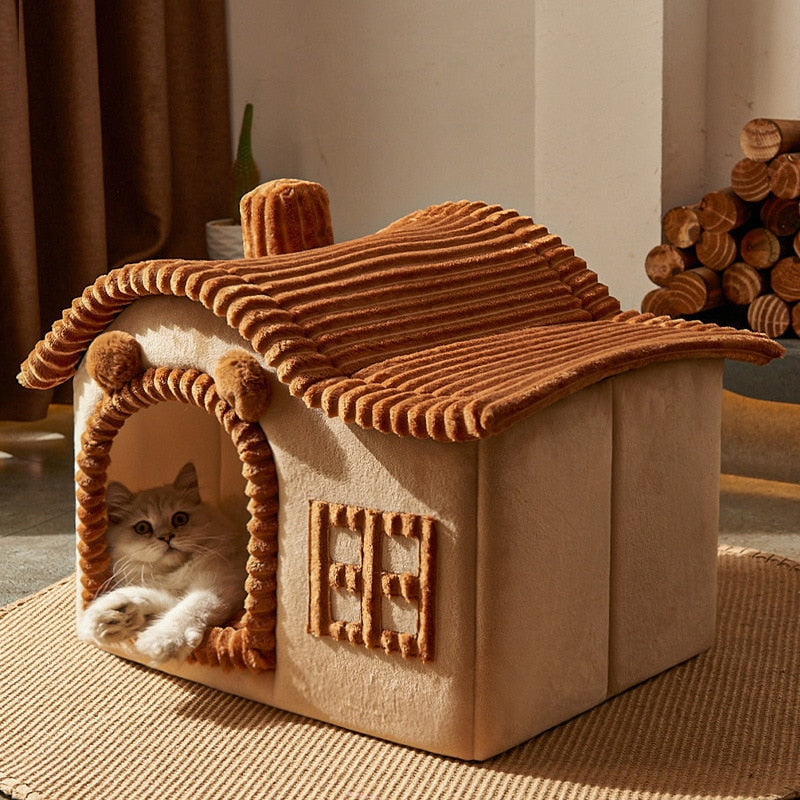 Fold-and-Go Small Dog/Cat House Kennel Bed